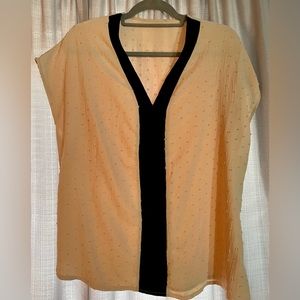 SheIn tan summer blouse